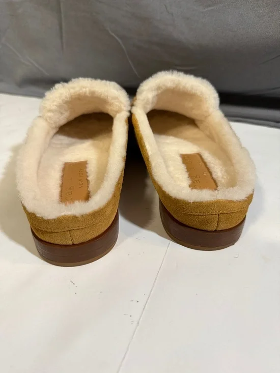 Rag & Bone Shearling Lined Carter Mules Suede Loafers size 39 / 9 US - Picture 11 of 16
